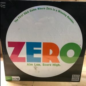 ZERO Family Board Game by University Games NEW Aim